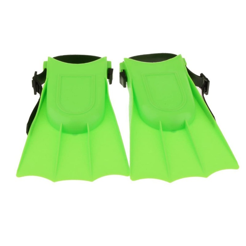CORHAD Swimming Training Fliers Snorkeling Fins Green Adjustable Flippers for