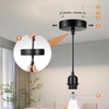 yivom Set of 2 E27 Lamp Suspension with Mounting Ring,