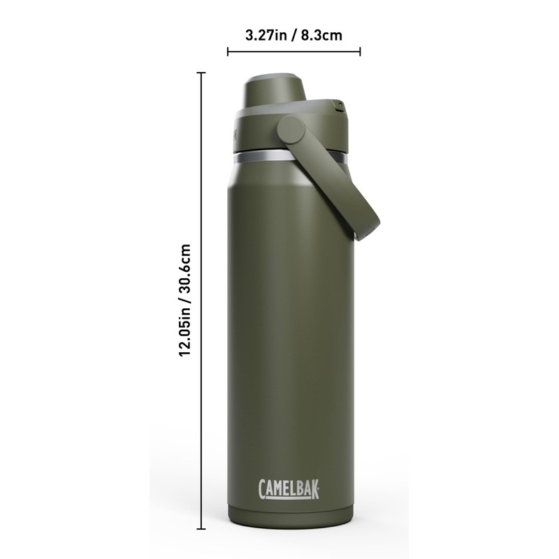 CamelBak Thrive Chug Water Bottle, 750 ml, Insulated Stainless Steel,