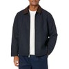 Dockers Men's Wool Blend Open Bottom Jacket with Quilted, Navy