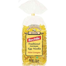 Bechtle Mini-Lasagne Traditional German Egg Noodles, 17.6 Ounce - PACK OF 4