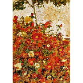 Field of Flowers by Egon Schiele