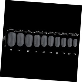 Baluue 1 Transparent Fake Nail Stickers for DIY Manicure Durable Full Cover Nail Patches for Parties Events Safe Material