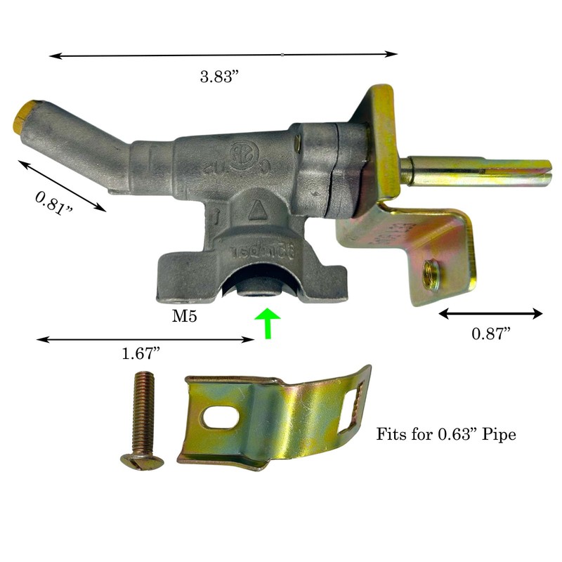 MENSI Manifold Main Burner Control Valve Replacement Parts for Weber
