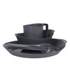 Lifeventure Unisex 4-piece Set, Ellipse 4 Piece Set Graphite, Graphite, One Size UK