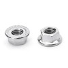 ALEOED 8 Pieces M10 x 1.25mm Serrated Flange Nut Hex