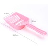 WLngtv Pink Cat Litter Scoop,Tray with Handle Compact Solid Color