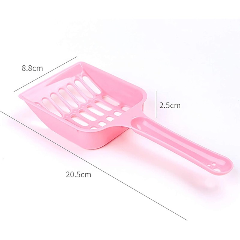 WLngtv Pink Cat Litter Scoop,Tray with Handle Compact Solid Color