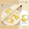 12 PCS Napkin Rings Set, Easter Bunny Dinner Napkin Buckle