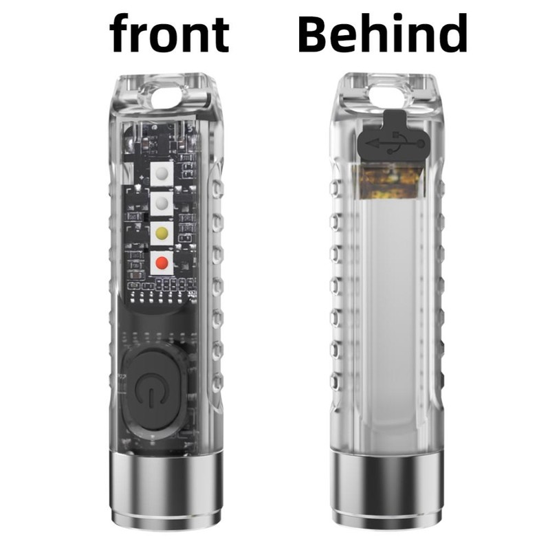 Keychain Flashlight Outdoor Portable Fast Charging Rechargeable Mini Pocket Flashlight