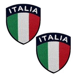 2 PCS Italy Italia Italian Flag Embroidered Tactical Patch Hook and Loop Applique Emblem Patch for Armband,Backpacks,Jeans,Helmets,Uniforms,Bags,Vests,Hats,Jackets,Coat,Pants,Clothes,Pouch