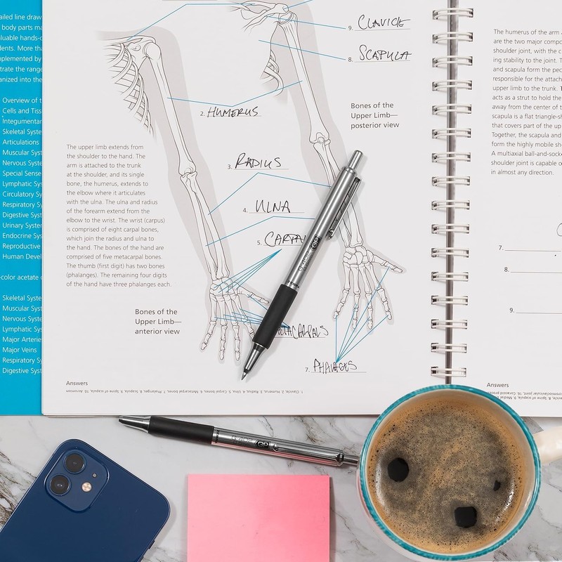 Zebra Pen STEEL G-402 Retractable Gel Pen - 0.5mm Fine