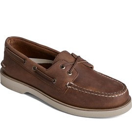Sperry Mens Shoes Men's Casual Boat Shoe, Dark Tan, 4