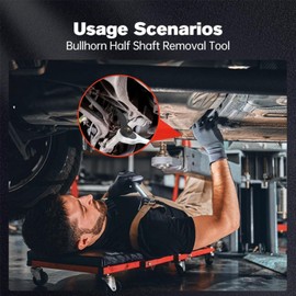 RZKNIP Crowbar Adapter Head Tool, Pry Bar Wrench Adaptor Head, Ratchet Utility Kit Fits 3/8” Drive, Pry Bar Adapters for Use with Ratchet Wrenches