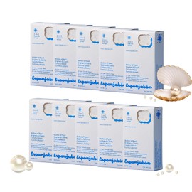 T.Taio Esponjabon Esponjabon - Esponja de jabón de nácar - Limpiador de baño - Eliminación de aceite - Masaje y espuma para pies, codos y cara, accesorios de baño, aroma fresco (paquete de 10)