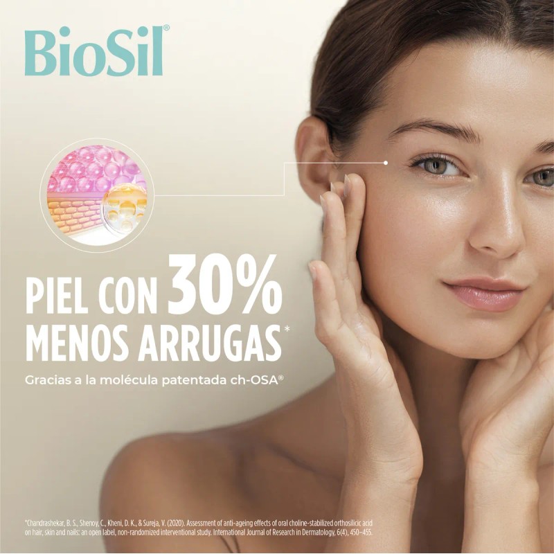 Biosil 2 Frascos Genera Colgeno Piel Cabello Huesos Ahorra Sin