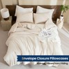 Paxrac Beige Comforter Set Queen Size, Cream 3 Pieces Comforter