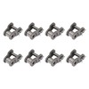 FOCMKEAS 8PCS Roller Chain Offset Half Link #25, 1/4 Inch