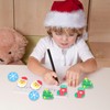 Pack of 24 Christmas Mini Erasers for Children, Cute Pencil