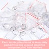 Yaomiao 15 Pieces Acrylic Photo Frame Keychain Holder 1.3 x