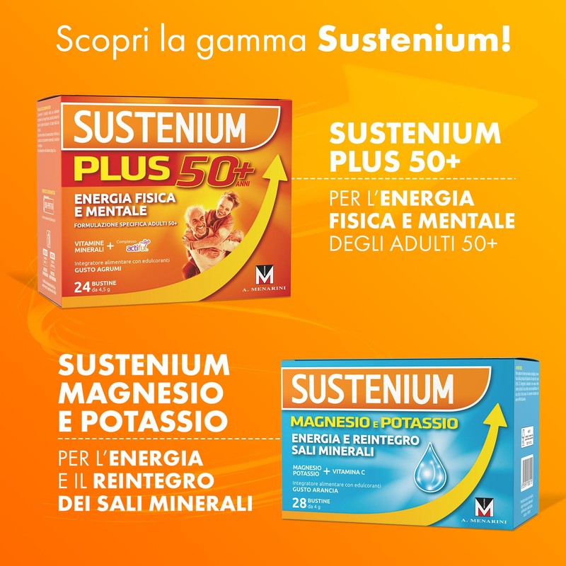 Sustenium Plus Gusto Limone e Miele - lntegratore energizzante a
