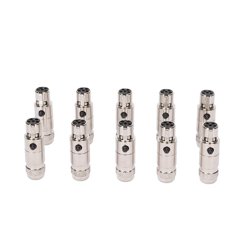 10pcs 5 Pin XLR Female Adaptor Mini Metal XLR Female