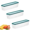 Xusxes Pack of 3 Food Storage Containers Spaghetti Storage Boxes