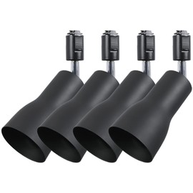 Joint Lighting, Set of 4, Duct Rail Spotlight, E26 Lighting Fixture, Black (GT-GD-E26B-A-4B) Duct Rail Lighting Rail Lighting Rail Spotlight LED Lighting Bar Spotlight for Living Room Hallway Bedroom Interior Angle Adjustment (Bulb Not Included)