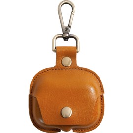 [Dom Teporna] AirPods Compatible Pro Case, Genuine Leather, Italian Leather, Compatible with Air Pods Pro, Cover, Leather for Air Pots Pro, Leather, Men's, Women's, Brown