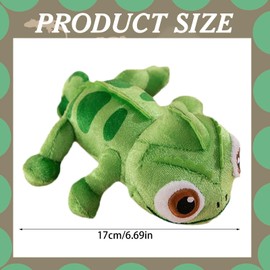 ZYEKIU Chameleon Cuddly Toy, Chameleon Plush Toy, Comfort, Chameleon Cuddly Toy, 17 cm, Magnetic Soft Plush Toy for Birthday, Christmas, Home Decoration, Cuddling and Playing