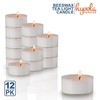 Hyoola Pure White Beeswax Tea Lights - 12 Pack -