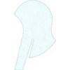Fripac-Medis Double-Layered Disposable Highlighting Plain Caps, White - Pack of