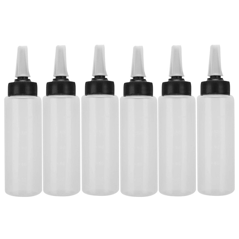 6 Pcs Hair Wash Shampoo Applicator Bottle with Cover Hair