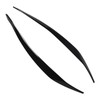 Front Headlight Eyebrow Cover ABS Black Front Headlight Lamp Eyebrow