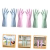 Ipetboom 3 Pairs Kitchen Dishwashing Gloves Ergonomic Non Slip Rubber