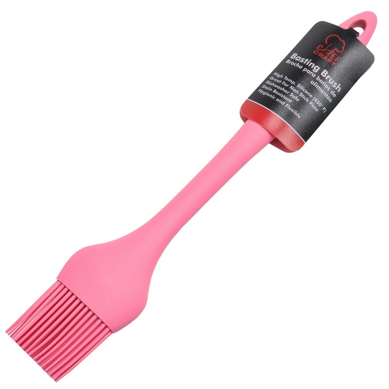 Chef Craft Premium Silicone Basting Brush, 10.25 inch, Pink