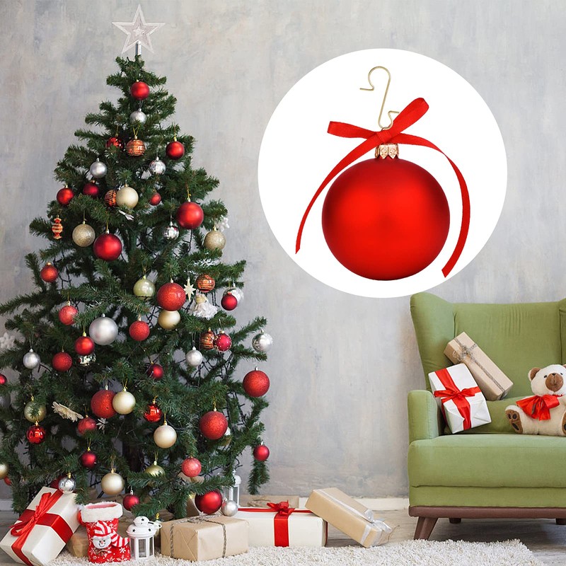 Bauble Hangers for Christmas Tree, Pack of 120 Small S-shaped