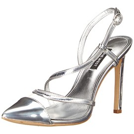 Nine West Women's Timie8 Pump, Silver, 9.5