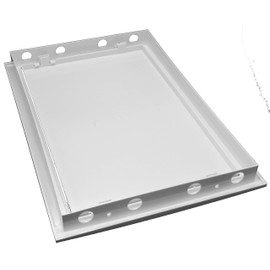 8" x 12" Inch / 200 x 300 mm White Access Panel Door Opening Flap Cover Plate - Plumbing, Electricity, Alarm Wall Access Panel for Drywall - Box Door Lock - Door Latch