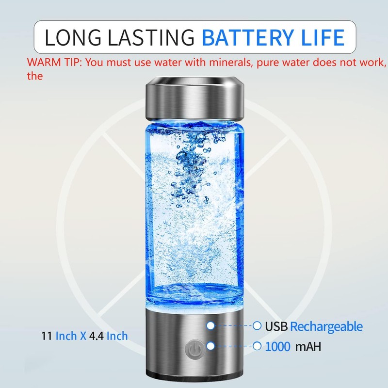 Hydrogen Water Bottle, Portable Hydrogen Water Ionizer Machine, Hydrogen Water