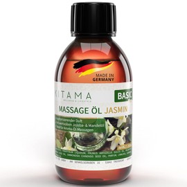 Kitama Massage Oil Aroma Jasmine - Body Oil for Massages - Care Oil - Aroma Oil - Nourishing Relaxation Oil - Thai - 250 ml