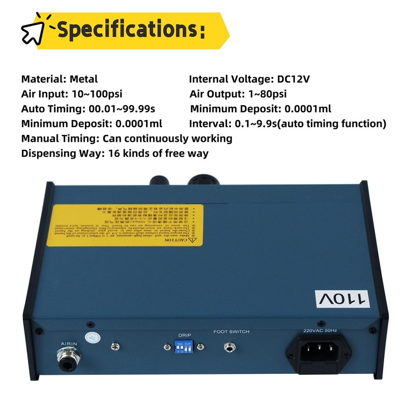 TIANGUOHE 110V Automatic Glue Drip Machine Electronic Component Glue Dropper