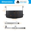 22"Wx11"D Under Desk Keyboard Tray Slide Out, Pull Out Keyboard