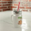 Capybara with Bubble Tea Mason Jar Handle Drinking Glass with
