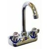 GSW AA-410G 4" Wall Mount No Lead Faucet w/3-1/2" Swivel Gooseneck Spout