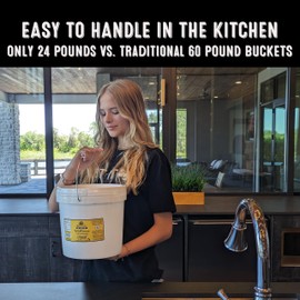 HONEY FEAST Bulk Allergy Blend Honey - 2-Gallon Bucket, Vast American Honey, Florida Crafted, Raw & Unfiltered, High Pollen Content, Directly from Central Florida Beekeepers