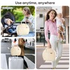 Amenpoki Portable Waterproof Leather Diaper Changing Pad Compact for Travel