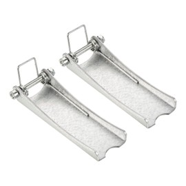 PATIKIL 4.9 Inch Replacement Hooks Latch, 2 Pack Metal Towing Receiver Hitch for Clevis Hook Trailer, Silver