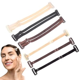 KAYEF Face Lifting Band with Clips, Instant Face Lifting Band, Reusable Face Lifting Band, Face Lifting Band, Invisible Face (Black, Apricot, Light Brown)