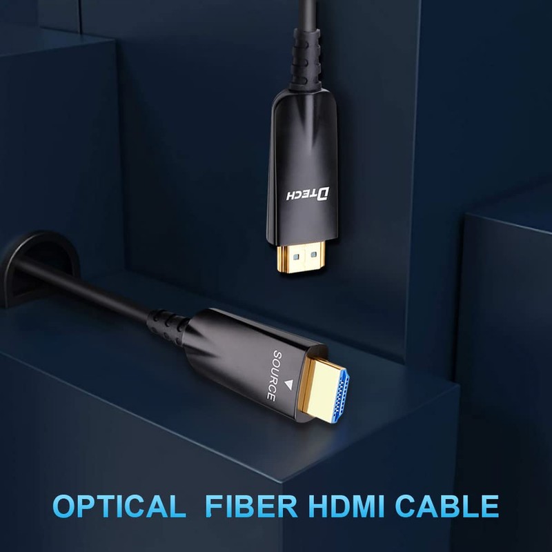 DTECH Fiber Optic HDMI Cable 50ft/15m Support UHD 4K 60Hz